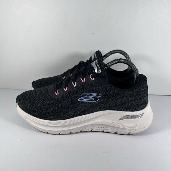 Skechers Arch Fit 2.0 Rich Vision Lace Up Comfort Shoes Sneakers Women's 8 Wide - Picture 3 of 8